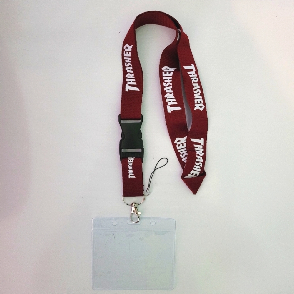 S7. Best Unisex Thrasher Purple One Size Lanyard & Vaccine Card Holder